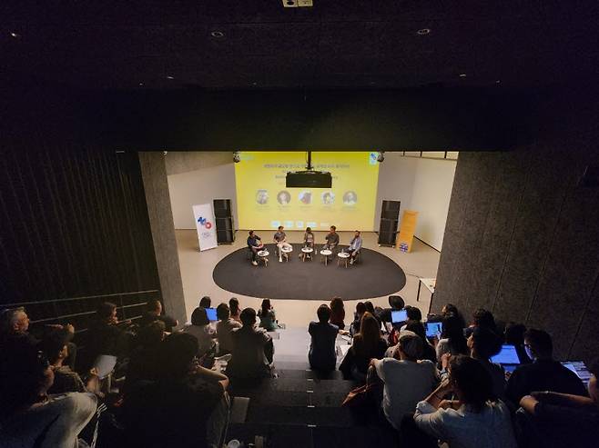 8일 오후 4시 서울 마포구 틸라 그라운드에서 열린 '페트 드 라 뮈지크 2026+ 콘퍼런스'(사진=리웨이뮤직앤미디어, 메이져세븐컴퍼니)