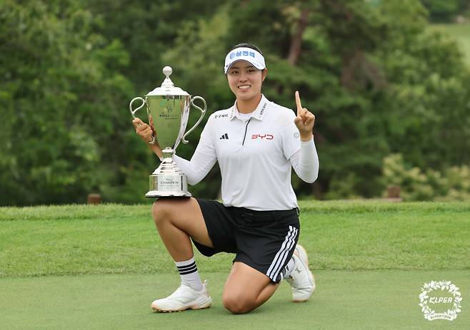 7일 셀트리온 퀸즈 마스터스에서 우승한 서교림. 사진=KLPGA 제공