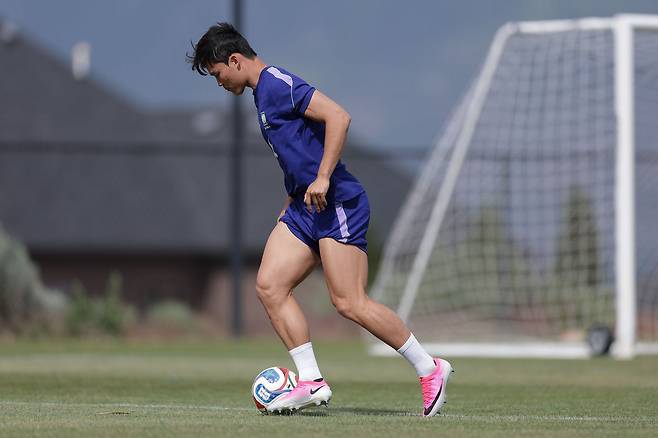 축구대표팀 공격수 오현규. 사진 KFA