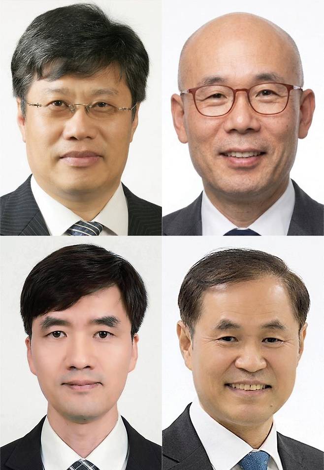 포럼 강사진. 박순형 교수, 진대현 교수, 권문상 교수, 손한성 교수(왼쪽 위부터 시계 방향으로). 웨이크 제공