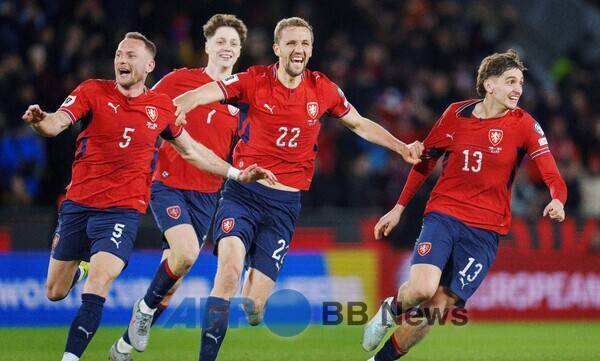 체코 축구 대표팀. ⓒAFPBBNews = News1