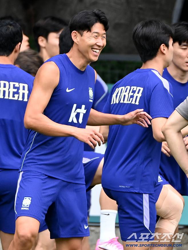 9일(한국시각) 멕시코 과달라하라 인근 사포판 월드컵대표팀 베이스캠프 훈련장 치바스 베르데 바예에서 진행된 대한민국 월드컵 대표팀의 공식 훈련. 손흥민이 훈련을 펼치고 있다. 사포판(멕시코)=허상욱 기자wook@sportschosun.com/2026.06.09/