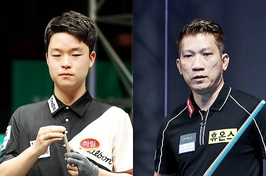 11일 밤 10시30분 26/27시즌 하이원리조트 PBA챔피언십 우승 트로피를 놓고 격돌할 김영원(왼쪽)과 응오딘나이. (사진=PBA)