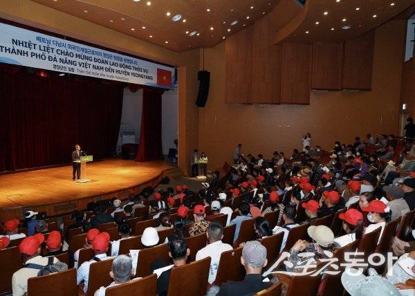 영양군이 외국인 계절근로자 입국 환영식을 하고 있다. 사진제공 ㅣ 영양군