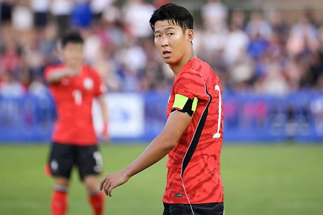 대한민국 축구 국가대표팀 주장 손흥민. GETTYIMAGES