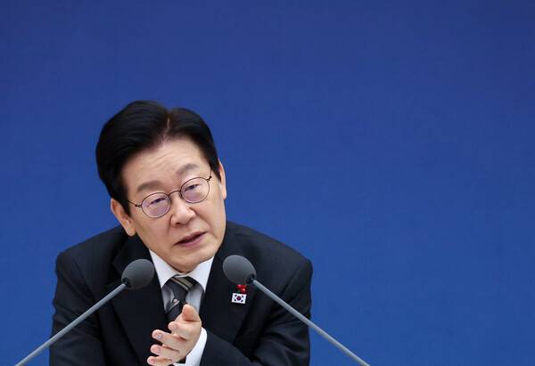 ▲ 이재명 대통령이 2025년 12월12일 과학기술정보통신부·개인정보보호위원회 업무보고에서 발언하는 모습. ⓒ연합뉴스