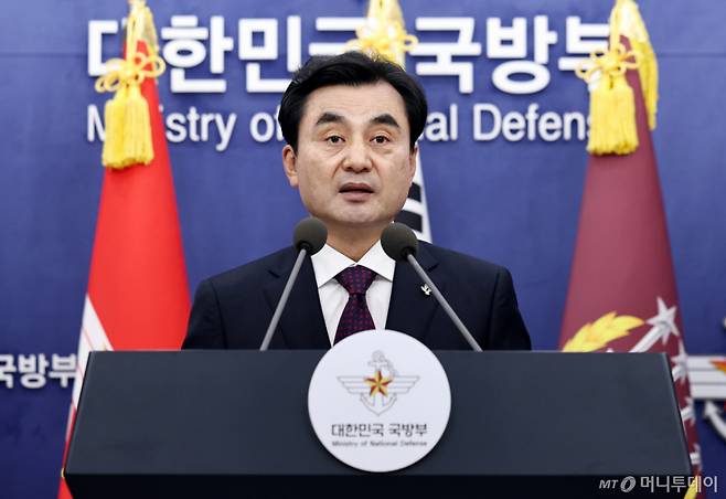 (서울=뉴스1) 구윤성 기자 = 안규백 국방부 장관이 10일 오후 서울 용산 국방부에서 국군방첩사령부(방첩사) 해체 및 기능 개편 계획을 발표하고 있다. 2026.6.10/뉴스1 Copyright (C) 뉴스1. All rights reserved. 무단 전재 및 재배포, AI학습 이용 금지.