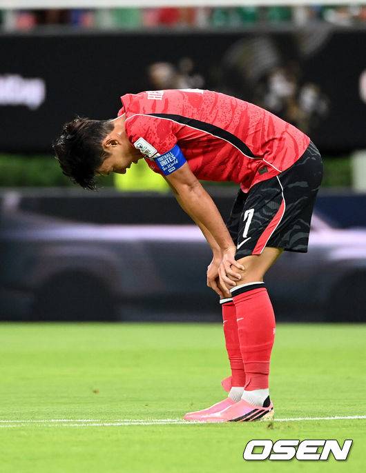 12일(한국시각) 멕시코 과달라하라 사포판의 에스타디오 과달라하라에서 열린 2026 북중미월드컵 대한민국과 체코의 경기. 손흥민이 슛팅을 실패하며 아쉬워하고 있다. 사포판(멕시코)=허상욱 기자wook@sportschosun.com/2026.06.12/