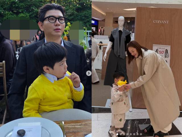 제이쓴과 황보라가 서로 다른 훈육 방식을 보여줬다. / (왼쪽) 제이쓴 소셜미디어, (오른쪽) 황보라 소셜미디어