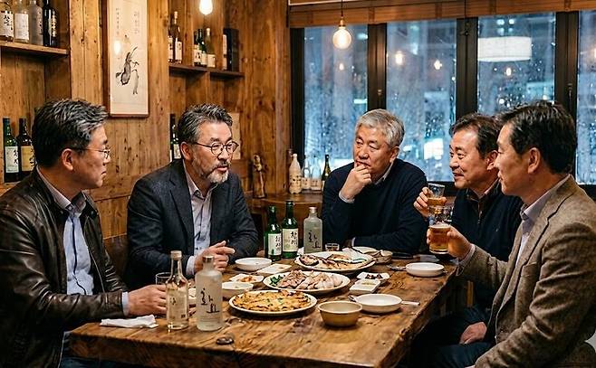 노후 걱정은 돈 뿐만이 아니다. 은퇴해서 그럭저럭 먹고살 돈은 마련했지만, 막상 할 일이 없다. 주된 일자리에서 퇴사하는 나이는 평균 52.9세지만 정작 일하고 싶은 희망 나이는 73.4세라고 한다. 이 20년의 간극을 어떻게 메울 지가 중년들의 숙제다. 기사의 이해를 돕기 위해 생성한 AI 이미지 /by 제미나이