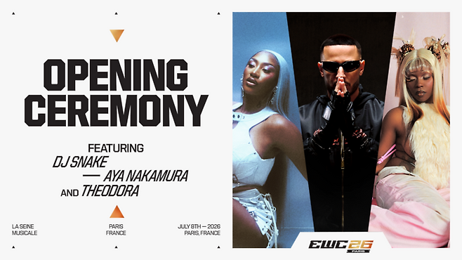 사우디아라비아 e스포츠 재단이 오는 7월 프랑스 파리에서 열리는 ‘EWC 2026’ 개막식을 장식할 라인업을 공개했다. 사진 | EF