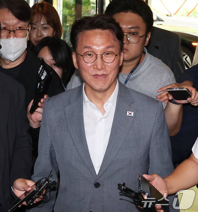 김민석 국무총리가 28일 오후 경기 광주 곤지암리조트에서 열린 민주당 청년 당선인 워크숍에 참석하고 있다. (공동취재) 2026.6.28 ⓒ 뉴스1 오대일 기자