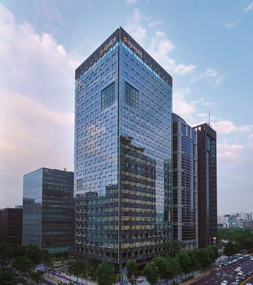KB금융그룹 건물 전경.