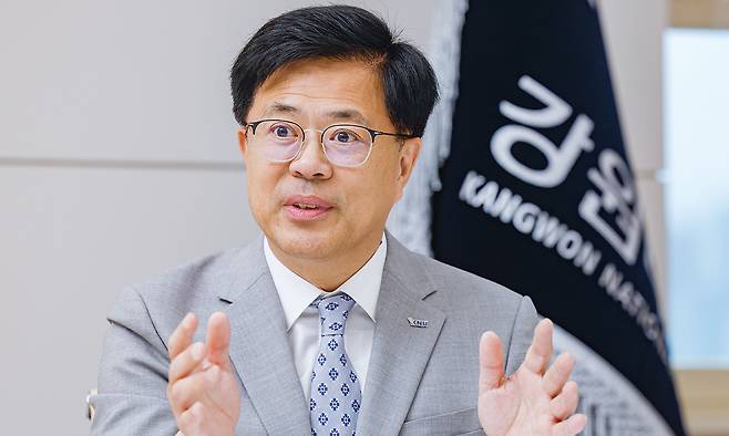 정재연 강원대학교 총장 /2026.06.18 춘천=최상수 기자