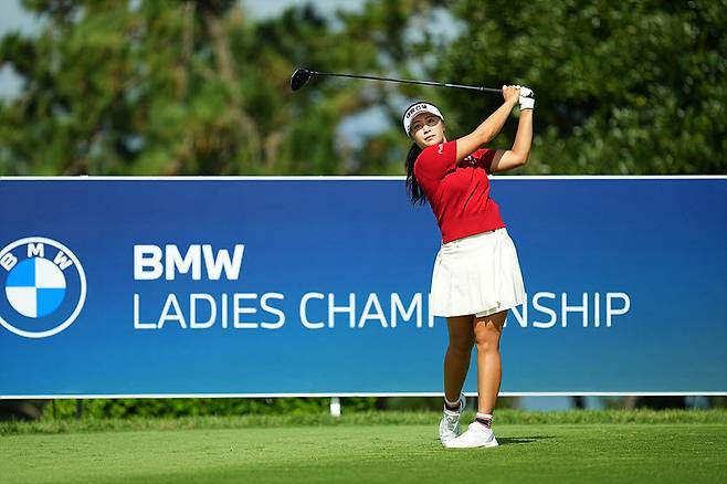 이정은이 2025년 10월 전남 해남군 파인비치 골프링크스에서 열린 LPGA 투어 BMW 레이디스 챔피언십에서 경기하고 있다. (사진=이데일리DB)