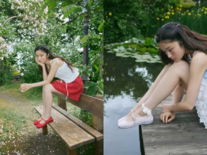 이랜드월드가 전개하는 패션 브랜드 오찌에서 선보인 젤리슈즈./사진=이랜드월드 제공