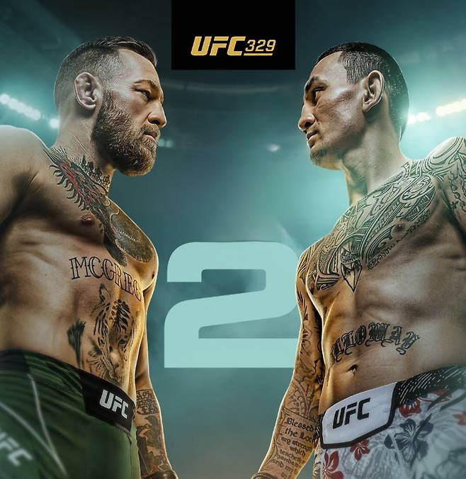 맥그리거 vs 할로웨이 2 홍보 포스터. UFC 제공