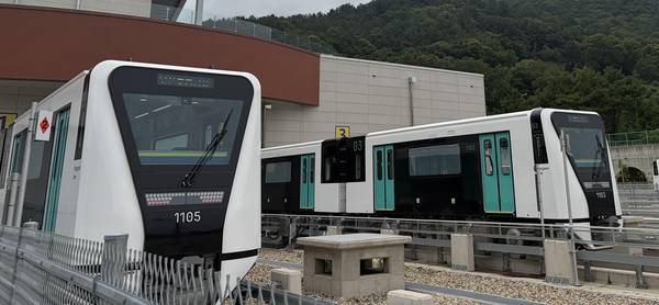 양산도시철도 차량기지 전경. /경남도