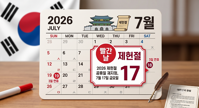 2026 제헌절 공휴일 지정, ai 생성