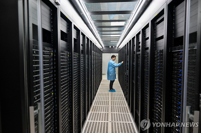 중국 네이멍구에 위치한 데이터센터. <신화 연합뉴스>