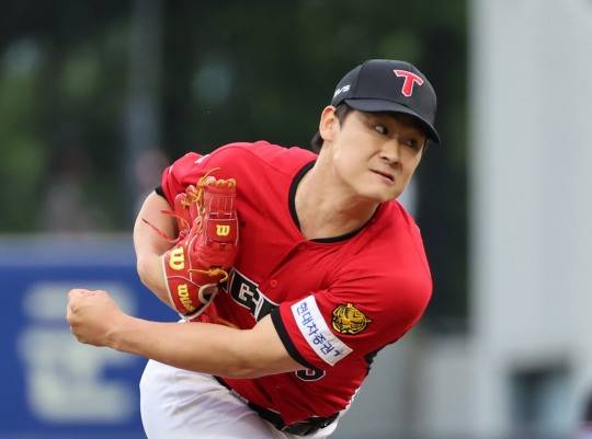 투구하는 곽도규. / 사진=연합뉴스