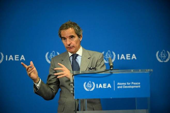 파엘 그로시 국제원자력기구(IAEA) 사무총장. 로이터 연합뉴스.