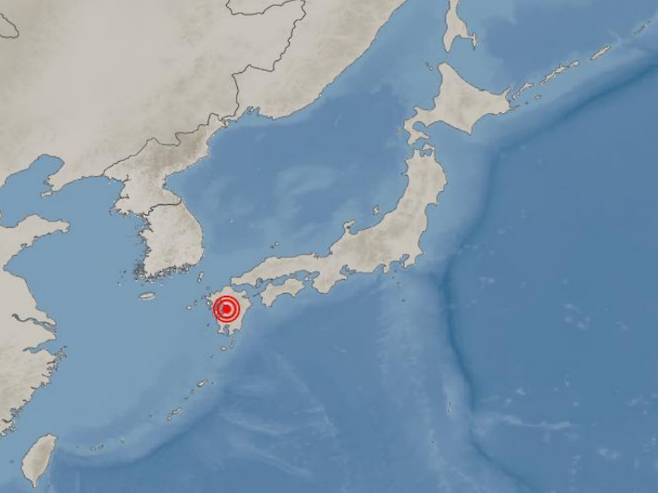 28일 오후 4시 27분 일본 구마모토현 구마모토시 남쪽 23㎞ 지역에서 7.1 규모 강진이 발생했다. 기상청 제공