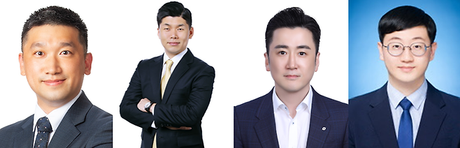 (왼쪽부터) 김석환 미래에셋증권 연구원, 심승진 삼성증권 투자정보팀장, 이경민 대신증권 연구원, 정상휘 교보증권 연구원.(사진제공=각 사)