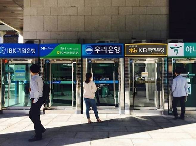 5대 은행 ATM. 쿠키뉴스 자료사진
