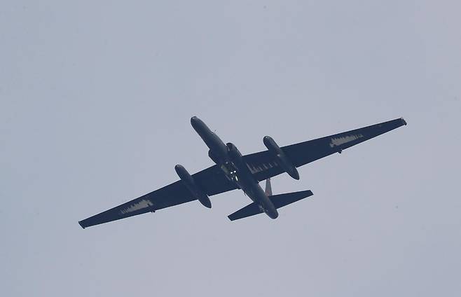 주한미군 오산공군기지에서 U-2S 고고도정찰기가 착륙하는 모습.(사진은 기사 내용과 무관함). 2023.11.22 뉴스1