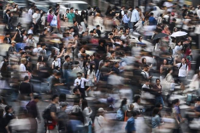 일본 도쿄 시부야구의 모습. AFP 연합뉴스