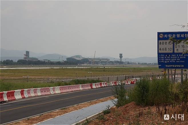 취재진이 5일 방문한 망운면 무안국제공항/사진=홍기철기자