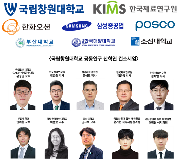 국립창원대학교 공동연구 산학연 컨소시엄 참여 기관 및 연구진. 사진=국립창원대