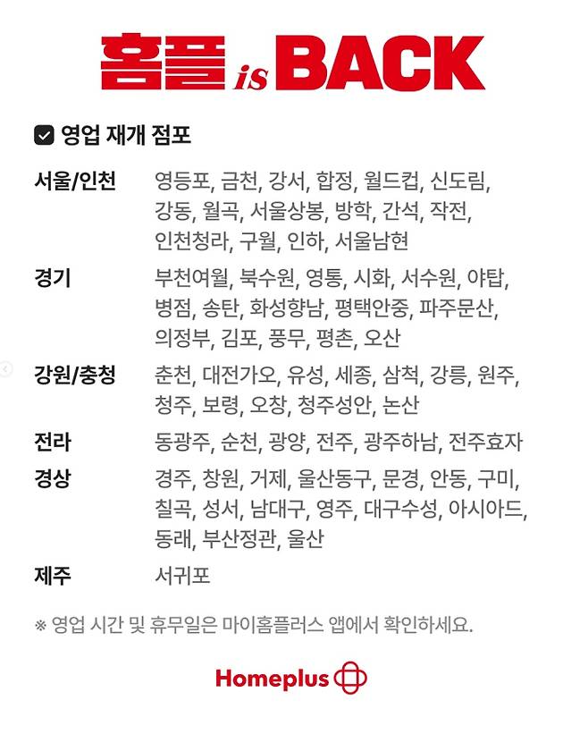 폐점 딛고 홈플러스 재개장·가오픈, 정상 영업 매장·점포