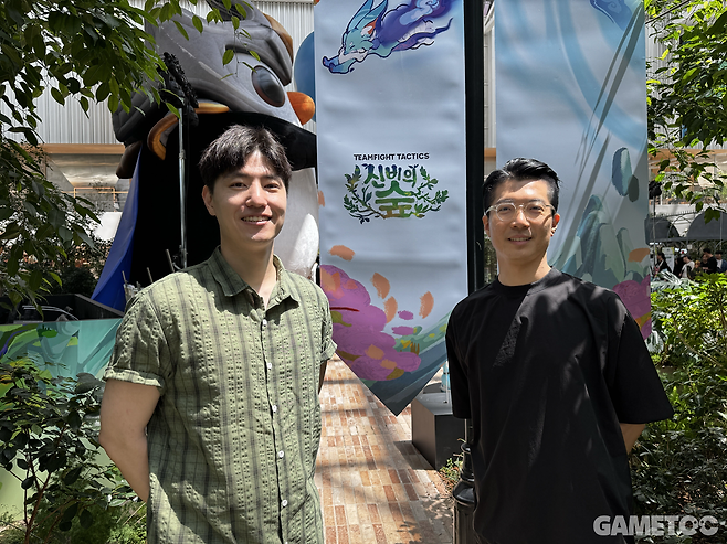김희찬 TFT 브랜드 매니저, 박성만 라이엇 게임즈 브랜드 매니저 (사진= 서동규 기자)