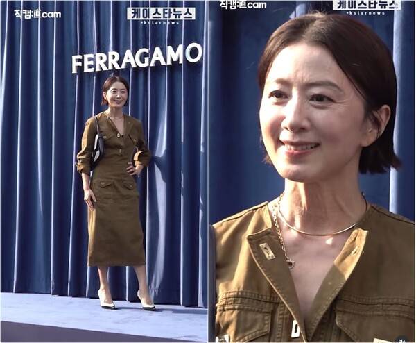 ▲ 패션 브랜드 행사장을 찾은 김희애. 출처 l 라이브케이스타뉴스 공식 계정