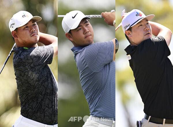 2026시즌 미국프로골프(PGA) 투어 플레이오프(PO)에 진출하는 김시우, 김주형, 임성재 프로. 사진제공=ⓒAFPBBNews = News1 (사진을 무단으로 사용하지 마십시오.)