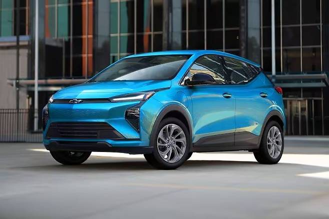 제너럴모터스(GM)가 생산한 2027년형 쉐보레 소형 전기 SUV '볼트'의 모습(자료사진. GM 홈페이지 갈무리).