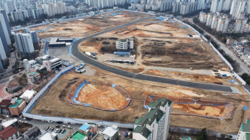 광주 광산구 신가동 재개발 사업지 부지 전경. 김완중 기자