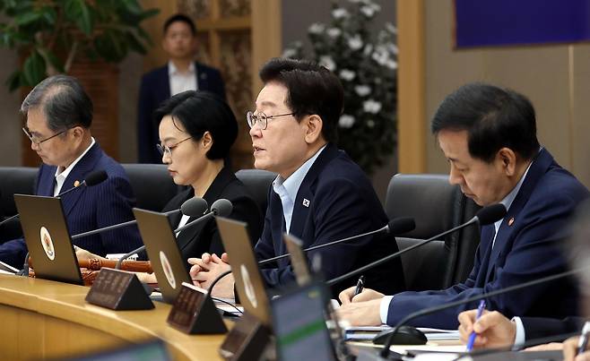 이재명 대통령이 11일 정부세종청사에서 열린 국무회의에서 발언하고 있다. 2026.08.11 청와대통신사진기자단