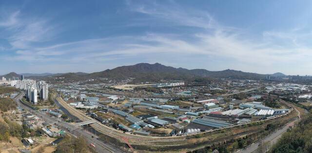 과천주암 택지개발지구 전경. 과천시 제공