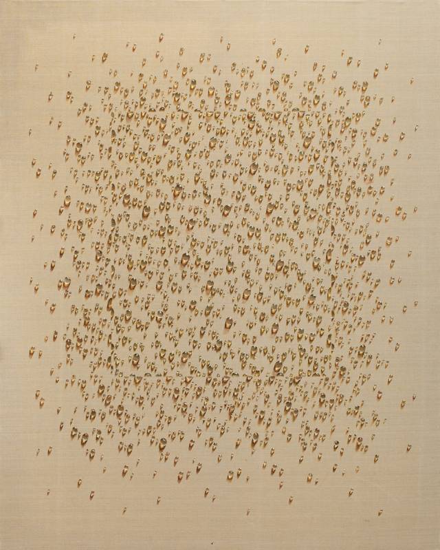 Lot.36, 김창열, 물방울, oil on hemp cloth, 162.5x129.9cm, 1981