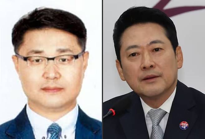 국민의힘 장동혁(오른쪽) 대표와 윤민우 윤리위원장/조선DB·뉴스1