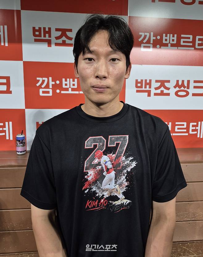21일 고척 키움전에서 6타점 원맨쇼를 펼친 KIA 김호령. 고척=배중현 기자
