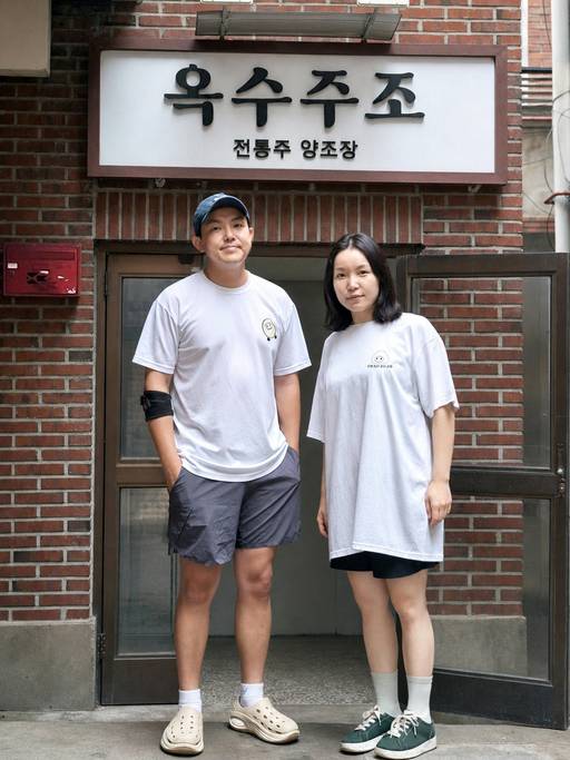 김진영 옥수주조 대표(왼쪽)와 김서희 옥수주조 실장. /안승진 기자