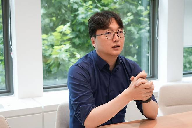 박영진 팀스파르타 AX본부장이 18일 서울 강남구 본사에서 본지와 인터뷰를 진행하고 있다.(사진제공=팀스파르타)