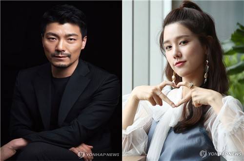 배우 양준모(왼쪽)·양지원