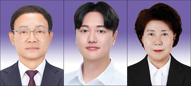 경북도의회 김수문·허지훈·마정연 의원(왼쪽부터). /경북도의회 제공