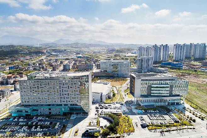 국민연금공단을 비롯한 전북혁신도시 전경. 국민연금공단 제공