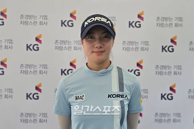 27일 제15회 KG 레이디스 오픈 1라운드를 마치고 만난 양윤서. 용인=윤승재 기자